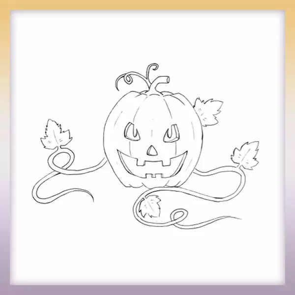 Pumpkin - Online coloring page