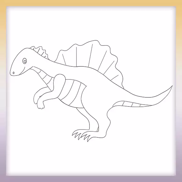 Dinosaur - Spinosaurus - Online coloring page