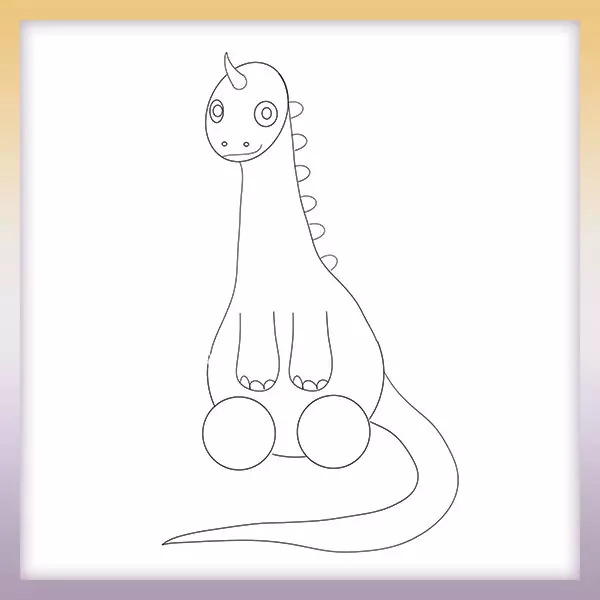 Dinosaur - Online coloring page