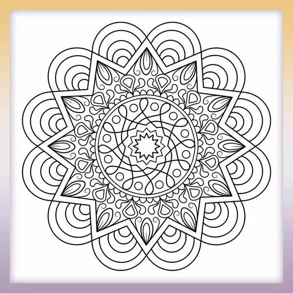 Mandala | Online omaľovánka