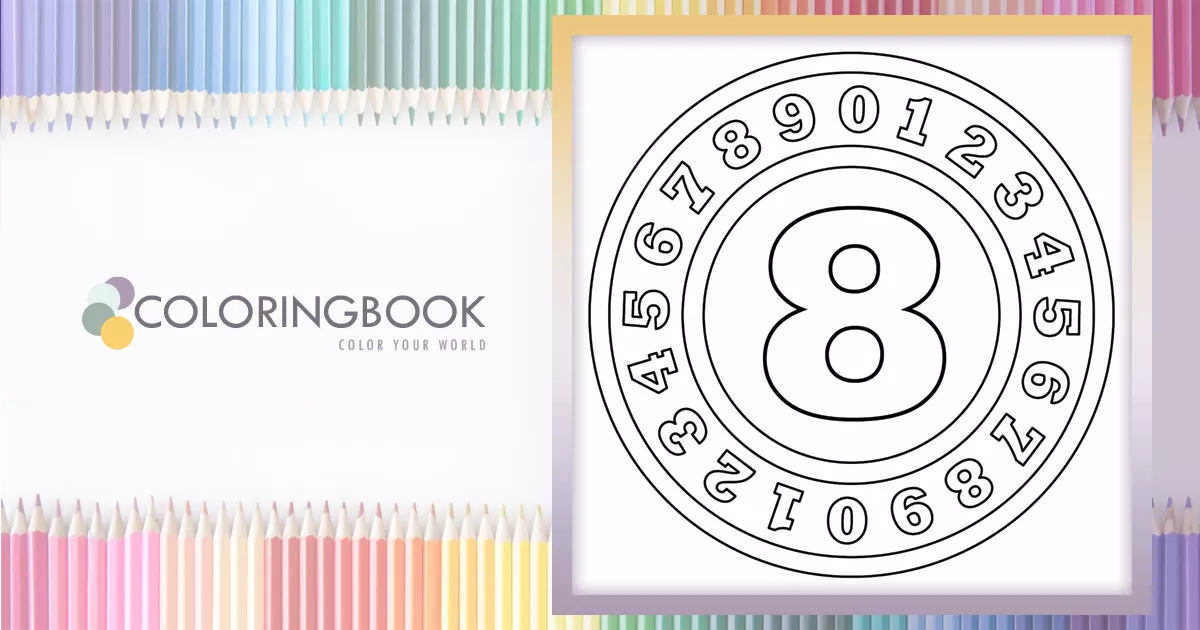 Number 8 – Coloringbook.pics