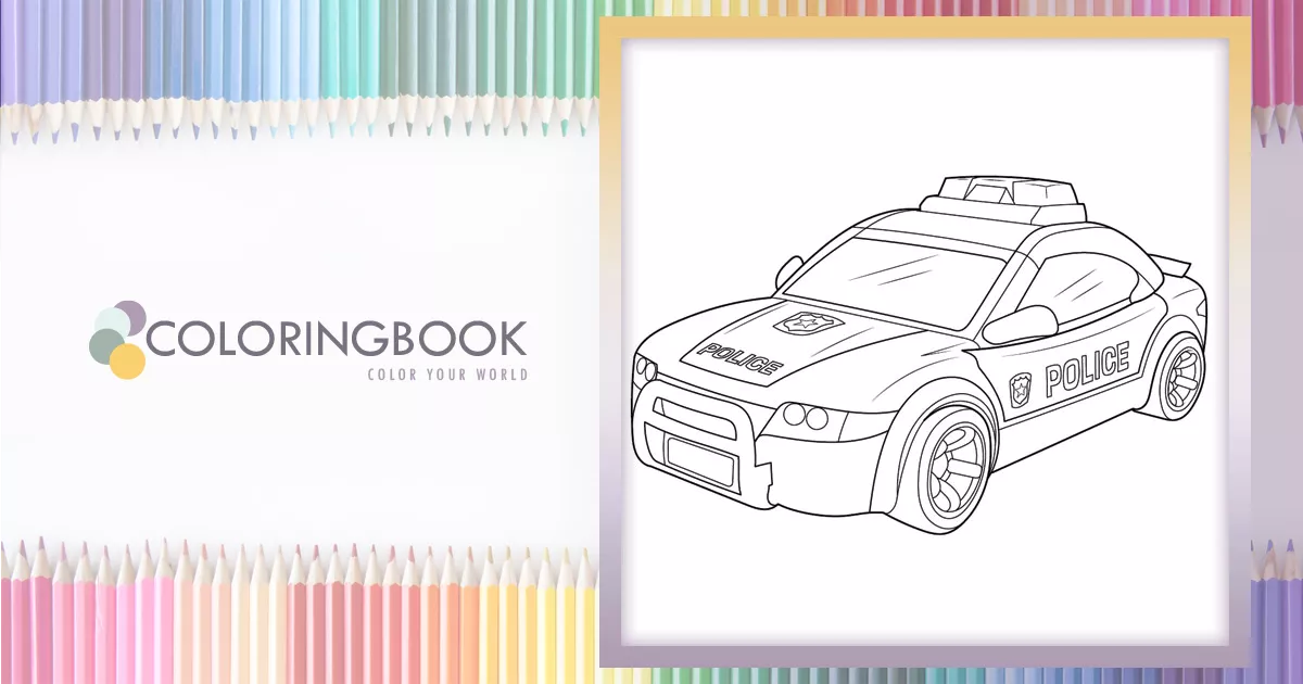 Police car – Coloringbook.pics