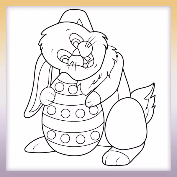 Easter Bunny - Online coloring page