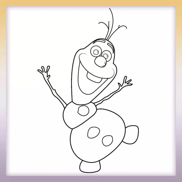 Olaf - Frozen - Online coloring page