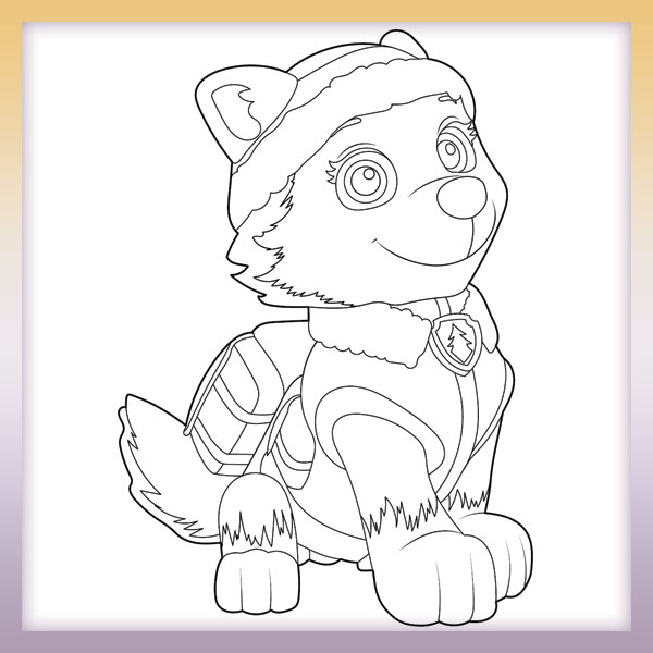 Paw Patrol - Everest | Online coloring page
