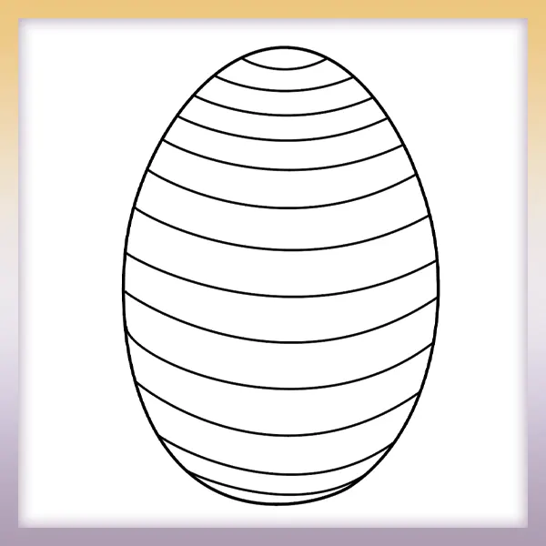 Easter Egg | Online coloring page