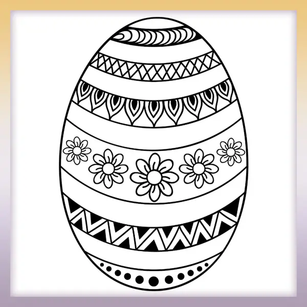 Easter Egg | Online coloring page