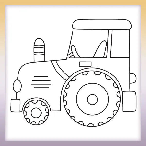 Tractor | Online coloring page
