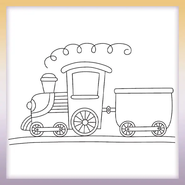 Train | Online coloring page
