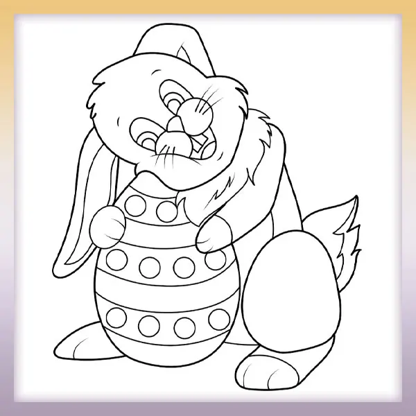 Easter Bunny | Online coloring page