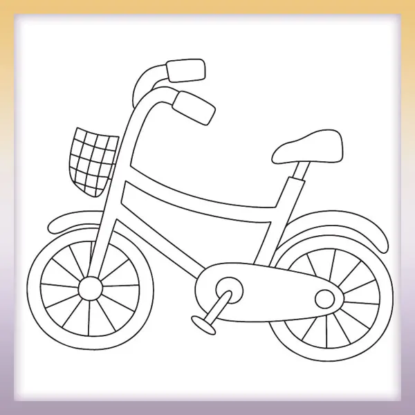 Bicycle | Online coloring page
