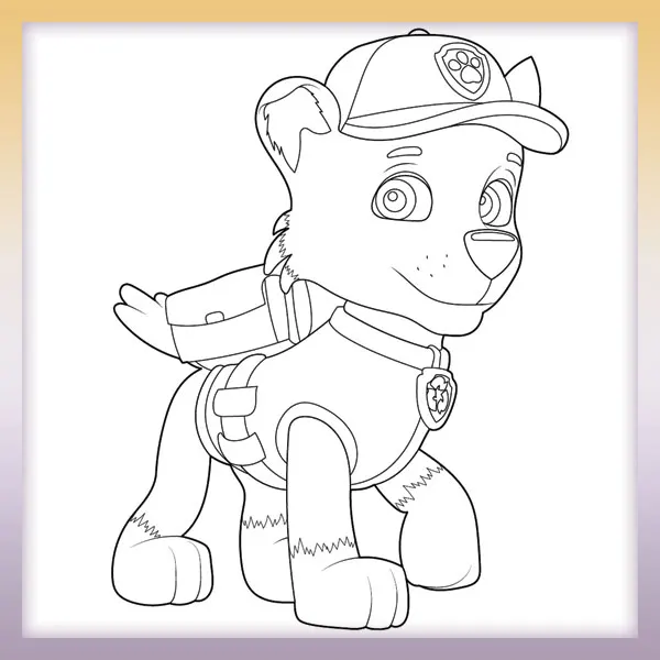 Paw Patrol - Rocky | Online coloring page