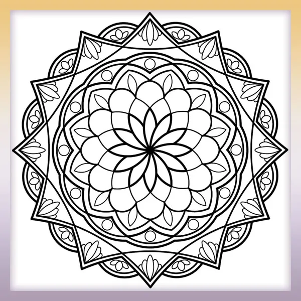 Mandala | Online coloring page