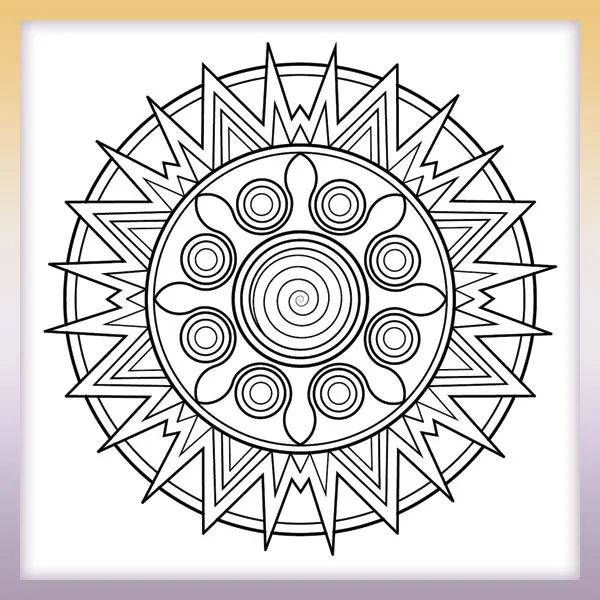 Hypno Mandala | Online coloring page
