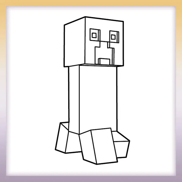 Minecraft - Creeper | Online coloring page