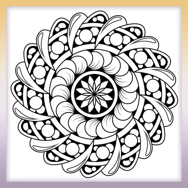 Claw Mandala | Online coloring page