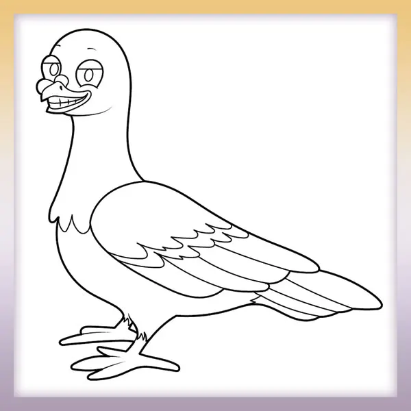 Pigeon | Online coloring page