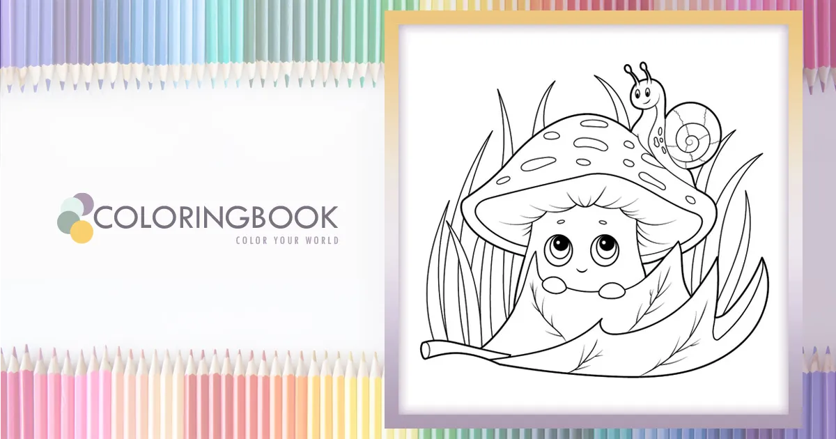 Mushrooms Coloring Book: Adult Coloring Book Featuring Mushrooms, Snails,  and