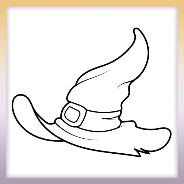 Witch´s hat | Online coloring page
