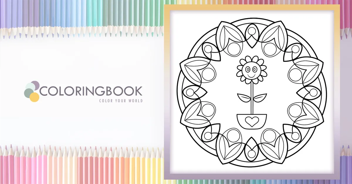 Sunflower Mandala – Coloringbook.pics