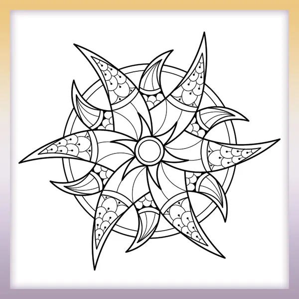 Star Mandala | Online coloring page