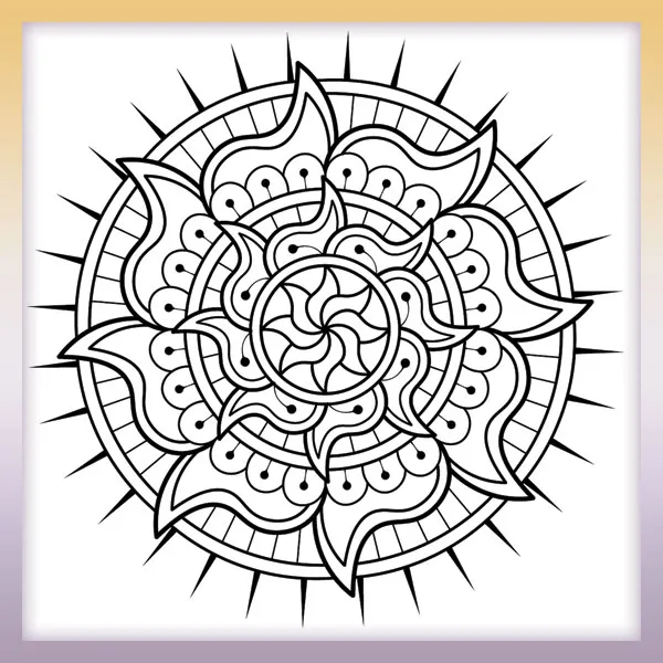 Mandala Animals Adult Colouring Book - Books Sun