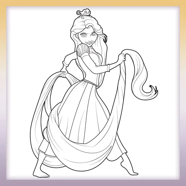 Rapunzel - Tangled | Online coloring page
