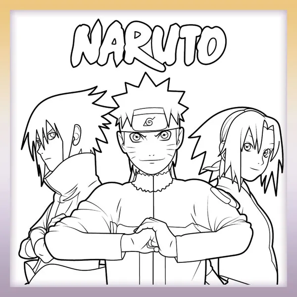 Naruto Shippuden | Online coloring page