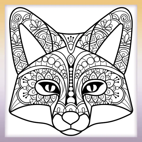 fox coloring page