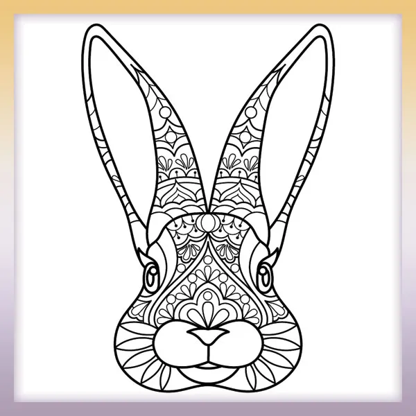 Mandala - Rabbit | Online coloring page