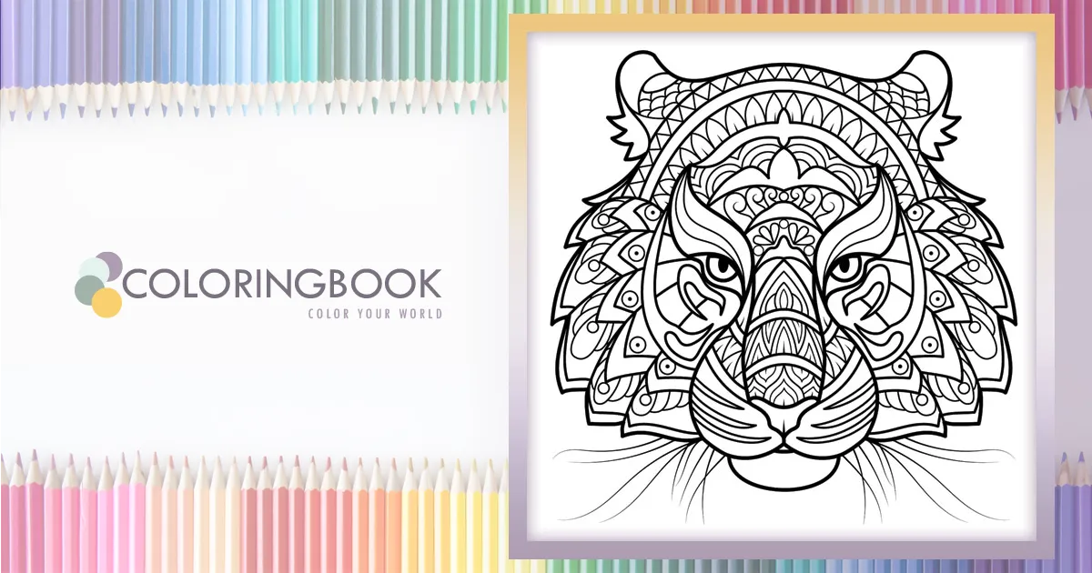 Tiger Mandala Coloring Books For Adults: Tiger Mandalas Coloring Book