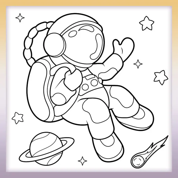 Astronaut | Online coloring page