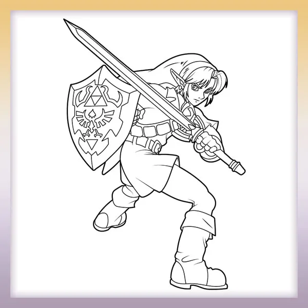 Link - The Legend of Zelda | Online coloring page