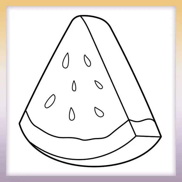 Watermelon | Online coloring page