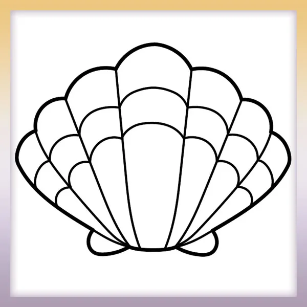 Scallop | Online coloring page