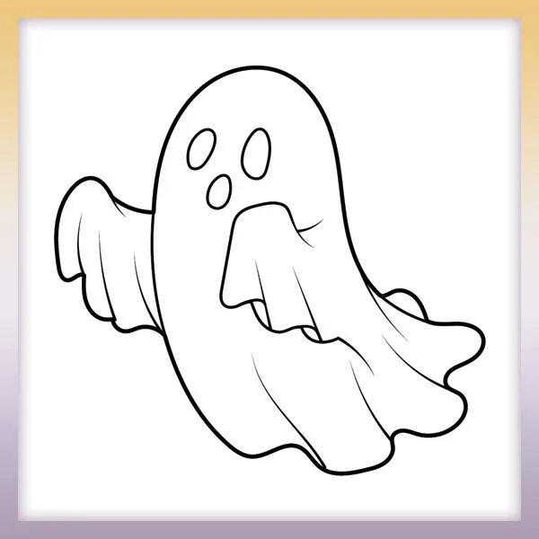 Ghost | Online coloring page