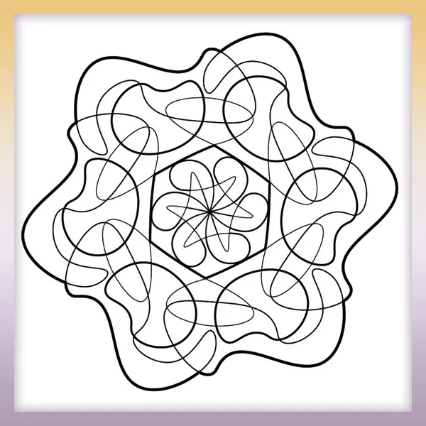 Formless Mandala | Online coloring page
