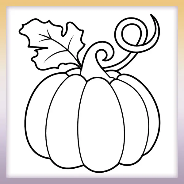 Pumpkin | Online coloring page