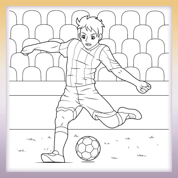 Football player | Online coloring page