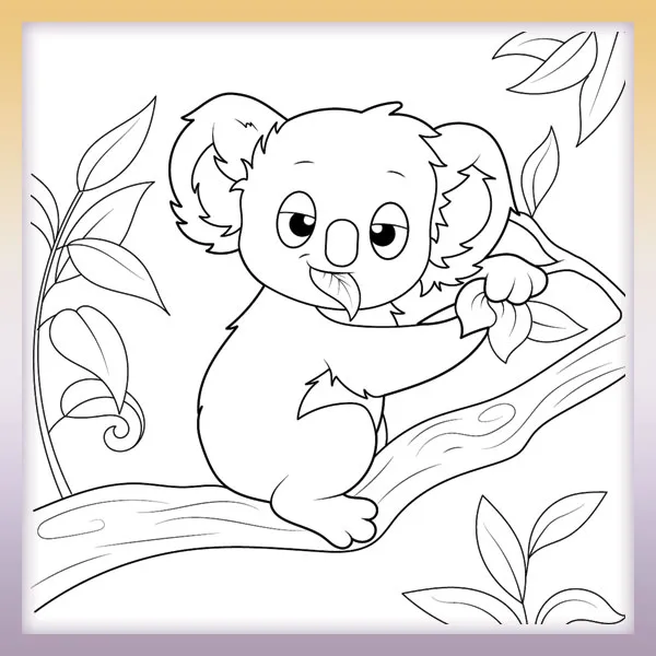 Koala | Online coloring page