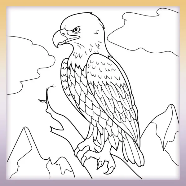 Eagle | Online coloring page