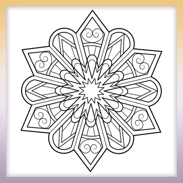 Mandala | Online coloring page