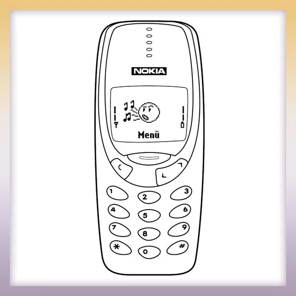 Nokia 3310 | Online coloring page