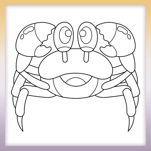 Crab | Online coloring page