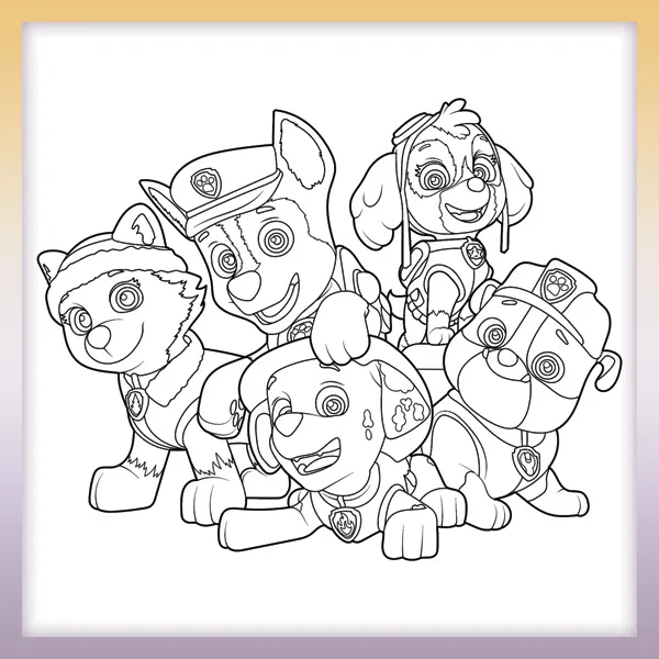 Paw Patrol | Online coloring page