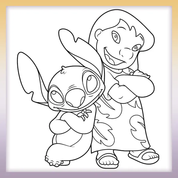 Lilo & Stitch | Online coloring page