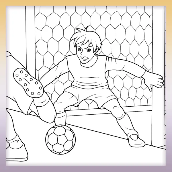 Goalkeeper | Online coloring page