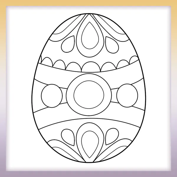 Easter egg | Online coloring page