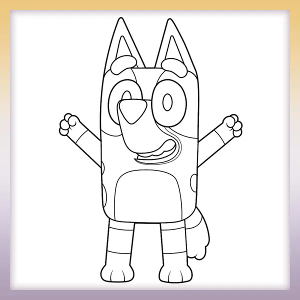 Bluey | Online coloring page