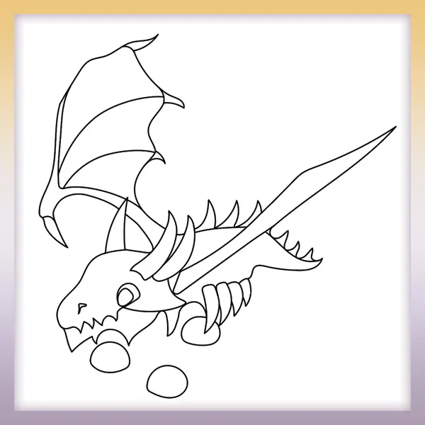 Roblox - Dragon | Online coloring page